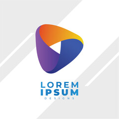 Gradien design logo modern simple  template 