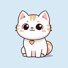 a awesome cute cat animation sticker kawaii