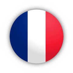 Flaga Francji Przyciski - obrazy, fototapety, plakaty