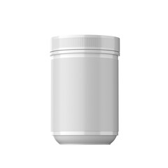3D bottle Jar mockup for packaging on isolate white background