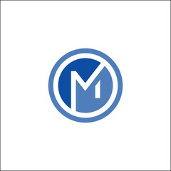 m technology logo Logo design isolated vector illustration