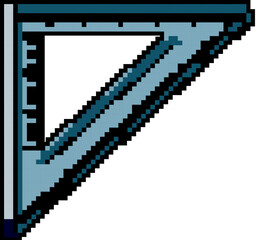 home ruler builder game pixel art retro vector. bit home ruler builder. old vintage illustration
