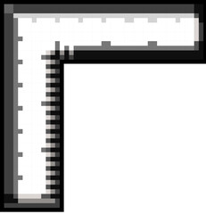 engineer ruler builder game pixel art retro vector. bit engineer ruler builder. old vintage illustration