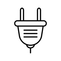 Obraz premium electric plug, illustration of charging icon vector