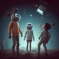 man and woman in the night