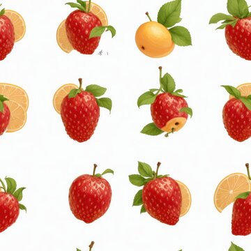 Painting of fantasy fruits volume three created with generative ai