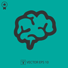 Brain vector icon eps 10.