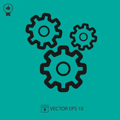 Gear vector icon eps 10.