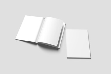 Clean Magazine Mockup for graphic design presentation 