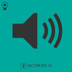 Sound symbol vector icon eps 10