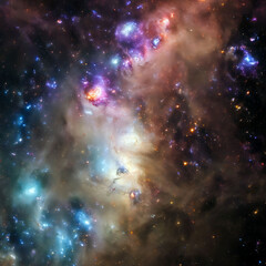 Space galaxy star nebula gas clouds