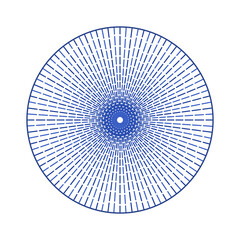 Porcelain plate with traditional blue on white design in Asian style. design pattern for background, plate, dish, bowl, lid, tray, salver, vector illustration art embroidery. line circle plate.