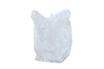 White transparent plastic bag