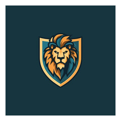 Lion Head Mascot Stock Vector