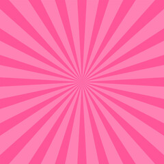 Pink sunburst rays background