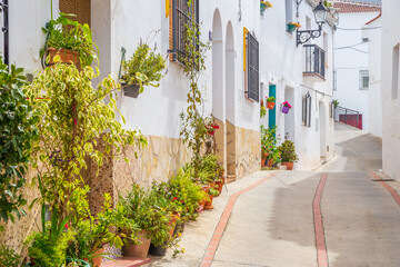 Fototapeta na wymiar Canillas de albaida, pueblo de la axarquia