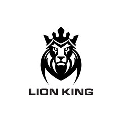Lion Head Vector. Lion King Abstract Logo