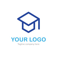 Fototapeta na wymiar education logo , university logo vector, book logo