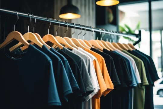 Clothing shop,store or stock and management supply concepts,online shopping and marketing.retail stock.