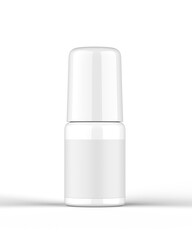 3D bottle Jar mockup for packaging on isolate white background