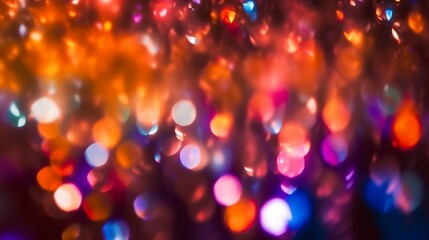 Vibrant Nebula: abstract lights. Abstract lights blur bokeh background. colorful vivid background, generative AI