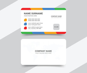 Professional healthcare medical business card design template