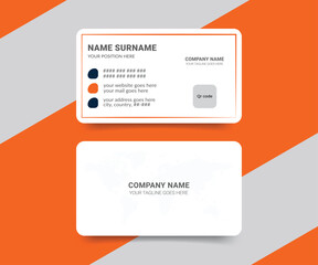 Professional medical service abstract business card template
