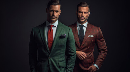 Business men fashion. Generative AI