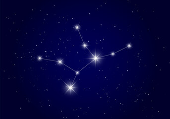 Obraz na płótnie Canvas Virgo constellation background 