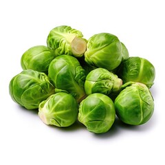 Sprouts isolated on white background (generative AI)