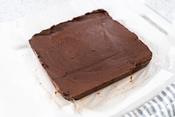 Homemade plain fudge