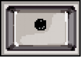 bathroom sink ceramic game pixel art retro vector. bit bathroom sink ceramic. old vintage illustration