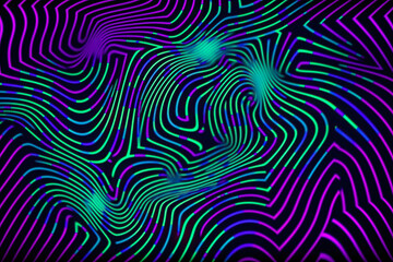 purple blue striped optical illusion background, Generative AI