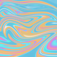 psychedelic retro swirls and patterns gradient background/cover with noise grain pink, blue, orange