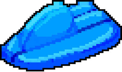 Fototapeta premium sledge sled snow game pixel art retro vector. bit sledge sled snow. old vintage illustration