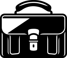 Briefcase line icon, outline vector sign. Suitcase, portfolio symbol, logo illustration.