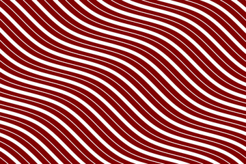 White sea wave lines fabric pattern on maroon background vector. Abstract liquid wavy stripes pattern. Diagonal optical illusion curve strips. Wall and floor ceramic tiles pattern.