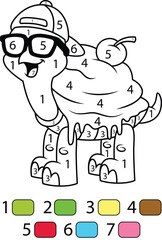 Turtle Color By Number Pages