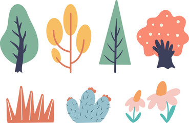 Naklejka premium Kid Map Creation Illustrations