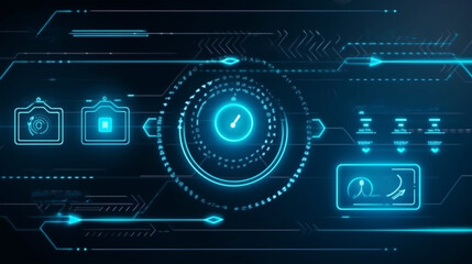 Obraz premium Electronic and digital access, user authentication system, technology and cybernetics, computer security system, cybersecurity, information security, encryption, data protection, Generated AI