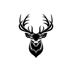 Buck Deer Logo, Simple Vector of Buck Deer, Great for your Hunting Logo, Deer Logo