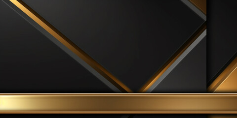 Podium stage luxury gold metal color by generative AI tools