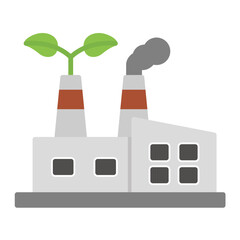 Green Factory Icon
