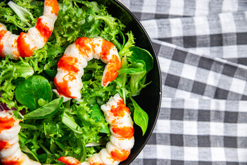 crab sticks salad healthy meal food snack on the table copy space food background rustic top view © Alesia Berlezova