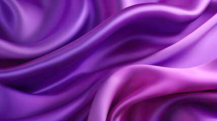 Fototapeta premium Gradient purple silk fabric background. Generative AI