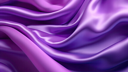 Obraz premium Gradient purple silk fabric background. Generative AI