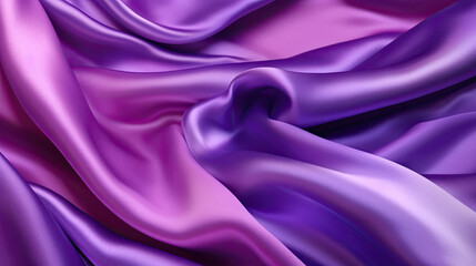 Obraz premium Gradient purple silk fabric background. Generative AI