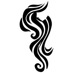 Woman Hairstyle Silhouette