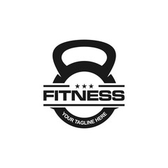 Fitness kettlebell logo template vector illustration. Suitable for your design need, logo, illustration, animation, etc.