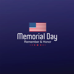 Memorial Day Wish poster design